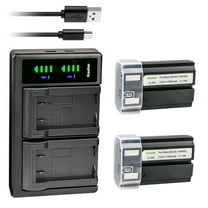 Kastar 2-Pack EN-EL1 / NP-800 Battery and LTD2 USB Charger Replacement for Nikon Coolpix 880, Coolpix 995, Coolpix E880, Konica Minota DG-5W, DIGITAL Dimage A200 Digital Camera