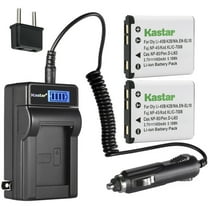 Kastar 2-Pack EN-EL10 Battery and LCD AC Charger Compatible with Nikon Coolpix S60, Coolpix S80, Coolpix S200, Coolpix S210, Coolpix S220, Coolpix S230, Coolpix S500, Coolpix S510, Coolpix S520 S520B
