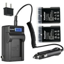 Kastar 2-Pack EN-EL14 Battery and LCD AC Charger Compatible with Nikon D3200 DSLR Camera, D3300 DSLR Camera, D3400 DSLR Camera, D3500 DSLR Camera, D5100 DSLR Camera, D5200 DSLR Camera