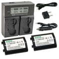 thumbnail image 1 of Kastar 2-Pack EN-EL4a Battery and AC LCD Dual Fast Charger Compatible with Nikon EN-EL4, EN-EL4a, EN-EL4e Battery, Nikon MH-21, MH-22 Charger, Nikon Grip MB-D10 D300 D300S D700 MB-40 (W/ BL-3 Chamber), 1 of 6
