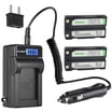 Kastar Battery Travel Charger For Panasonic DMW-BLE9 DMW-BLG10 & Lumix DC- ZS70