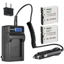 Kastar 2-Pack GB-60 Battery and LCD AC Charger Compatible with GE GB-60 GB60 Battery, GE GE X600 GE General Imaging Power Pro X600 Digital Camera SOSUN Sosun 301S-Plus Camera Camcorder