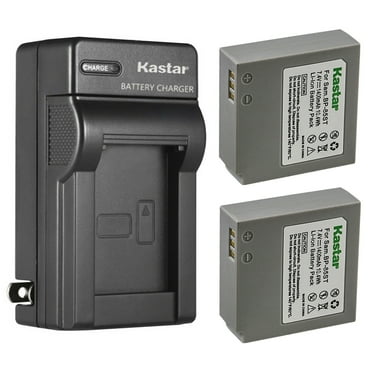 Kastar 2-Pack IA-BP85ST Battery and AC Wall Charger Replacement for Samsung VP-MX20, VP-MX20R, VP-MX25, HMX-H100, HMX-H104, HMX-H105, HMX-H106, HMX-H1000, HMX-H1052, HMX-H1062, SC-HMX, SC-HMX10