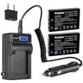 thumbnail image 1 of Kastar 2-Pack KLIC-5001 Battery and LCD AC Charger Compatible with Kodak EasyShare DX6490, EasyShare DX7440, EasyShare DX7440 Zoom, EasyShare DX7590, EasyShare DX7590 Zoom, EasyShare DX7630 Camera, 1 of 6