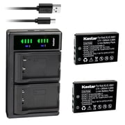 Kastar 2-Pack KLIC-5001 Battery and LTD2 USB Charger Replacement for Kodak KLIC-5001, K5001, 1054062, 1064062 Battery, Kodak EasyShare Z730 Zoom, EasyShare Z760, EasyShare Z760 Zoom Camera