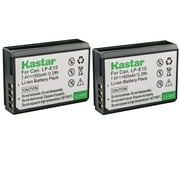 Kastar 2-Pack LP-E10 Battery 7.4V 1650mAh Replacement for Canon LP-E10 LPE10 Battery, Canon LC-E10 LC-E10N Charger, Canon EOS Rebel T7, EOS 1100D, EOS 1200D, EOS 1300D, EOS 1500D Camera