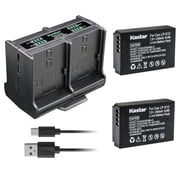 Kastar 2-Pack LP-E12 Battery and Quadruple Charger Compatible with Canon EOS 100D, EOS M, EOS M2, EOS M10, EOS M50, EOS M50 Mark II, EOS M100, EOS M200, EOS Rebel SL1, PowerShot SX70 HS Camera