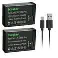 thumbnail image 1 of Kastar 2-Pack LP-E17H Pro Battery W/ Type-C Cable Compatible with Canon LP-E17 LP-E17H, 9967B02 Battery, Canon EOS 750D, EOS 760D, EOS 800D, EOS 850D, EOS 8000D, EOS RP, EOS R10 Mirrorless Camera, 1 of 5