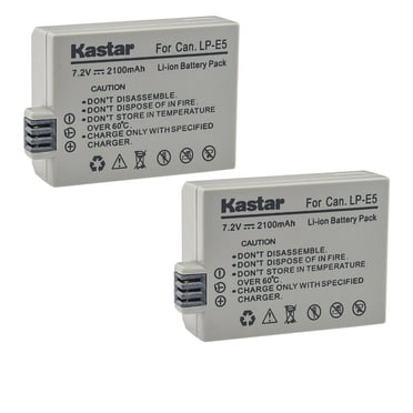 Camera Battery & Charger Kit For Canon EOS Rebel – Compatible With LP-E5 Models