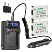 Kastar 2-Pack NB-11L Battery and LCD AC Charger Compatible with Canon PowerShot A3500 A3500 IS, PowerShot A4000 A4000 IS, PowerShot A4050 A4050 IS, SX400 IS, SX410 IS, SX420 IS, ELPH 110 HS Cameras