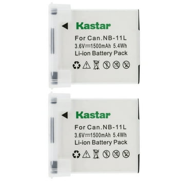 Kastar 2-Pack NB-11L Battery Replacement for Canon PowerShot A3500 A3500 IS, PowerShot A4000 A4000 IS, PowerShot A4050 A4050 IS, SX400 IS, SX410 IS, SX420 IS, ELPH 110 HS, ELPH 115 IS Camera
