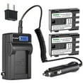 thumbnail image 1 of Kastar 2-Pack NB-2LH Battery and LCD AC Charger Compatible with Canon PowerShot S45, PowerShot S50, PowerShot S60, PowerShot S70, PowerShot S80, VIXIA HF R10 HFR10, VIXIA HF R100 HFR100 Cameras, 1 of 6