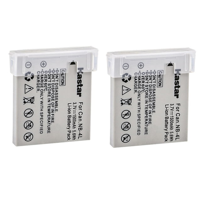 Pack 2 Batteries NB-4L Et Chargeur DSTE Pour Appareils Photo Canon PowerShot SD, ELPH, IXUS