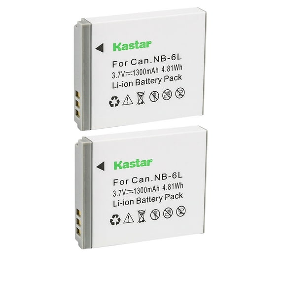 Kastar 2-Pack NB-6L Battery Replacement for Minolta MND20 44 MP / 2.7K Ultra HD Digital Camera
