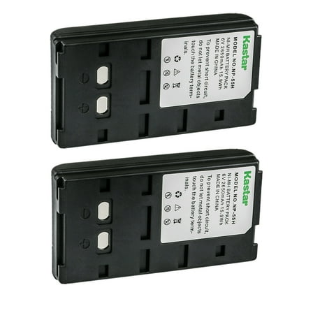 Kastar 2-Pack NP-55H 6.0V 2650mAh Ni-MH Battery Replacement for Sony NP-33 NP-55 NP-55H NP-66 NP-68 NP-77 NP-77H NP-78 NP-90 NP-98 NP-98H NP-99 Battery