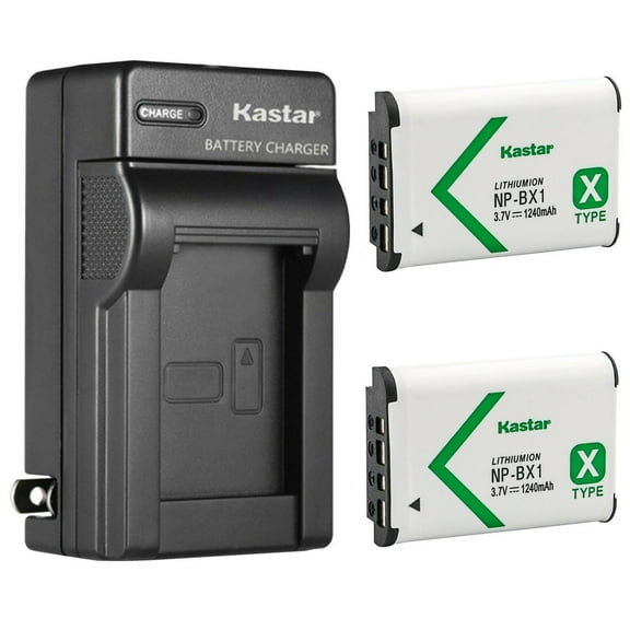 Kastar 2-Pack NP-BX1 Battery and AC Wall Charger Replacement for Sony Cyber-shot DSC-HX90, Cyber-shot DSC-HX90V, Cyber-shot DSC-HX99, Cyber-shot DSC-RX1, Cyber-shot DSC-RX1R Digital Camera