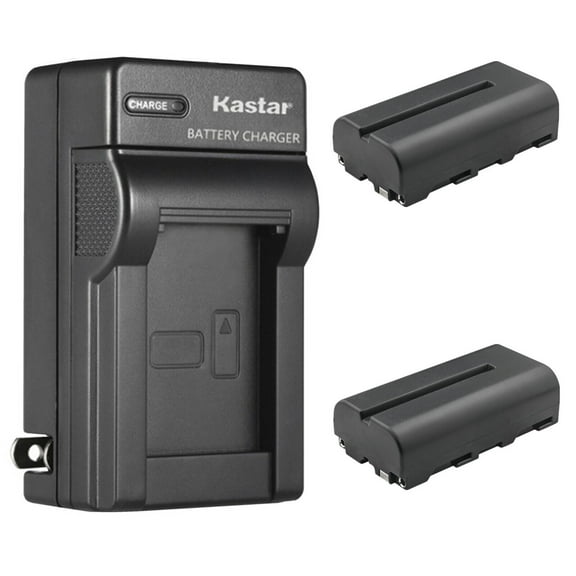 Kastar 2-Pack NP-F550 / NP-F570 Battery and AC Wall Charger Replacement for edelkrone SliderONE v2, edelkrone Slide Module v3 Control Attachment, edelkrone Target Module