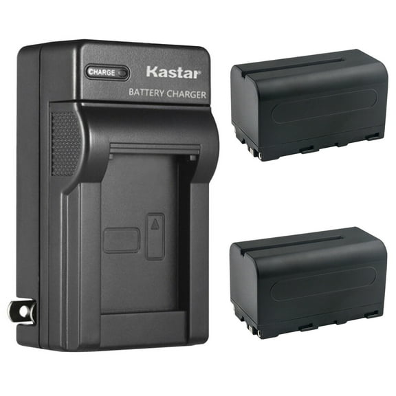 Kastar 2-Pack NP-F750 / NP-F770 Battery and AC Wall Charger Replacement for Elvid FieldVision 4KV2 7" On-Camera Monitor, FieldVision 10.1" Monitor, SkyVision 7" Wireless Aerial Imaging Monitor