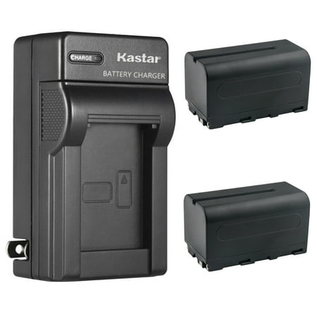 Kastar 2-Pack NP-F750 / NP-F770 Battery and AC Wall Charger Replacement for FEELWORLD F7 PRO 7 INCH 3D LUT TOUCHSCREEN DSLR CAMERA FIELD DIRECTOR AC MONITOR, FH7 7 INCH FULL HD1920X1200 FIELD MONITOR