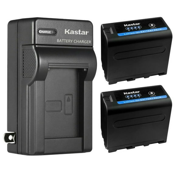 Kastar 2-Pack NP-F970PRO Battery 7.2V 8700mAh and AC Wall Charger Compatible with Sony NP-F330 NP-F550 NP-F570 NP-F730 NP-F750 NP-F770 NP-F930 NP-F950 NP-F960 NP-F970 NP-F980 NP-F990 Battery