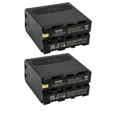 Kastar 2-Pack NP-F970S Battery Replacement for Sony MVC-FD95 MVC-FD97 PLM-100 PLM-50 PLM-A35 PLM-A55 Q002-HDR1 UPX-2000 NEX-EA50M NEX-FS100 NEX-FS700R NEX-FS700RH FDR-AX1 PXW-Z100 PXW-Z150
