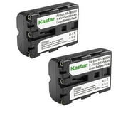 Kastar 2-Pack NP-FM500H Battery 7.4V 2400mAh Replacement for Sony NP-FM500 NP-FM500H Battery, Sony BC-VM10 AC-SQ950 Charger