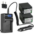 thumbnail image 1 of Kastar 2-Pack NP-FV100 Battery and LCD AC Charger Compatible with Sony NP-FV30, NP-FV50, NP-FV70, NP-FV90, NP-FV100 Battery, Sony HDR-XR160, HDR-XR260, HDR-XR350, HDR-XR350VE, HDR-XR550, 1 of 6
