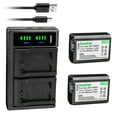 thumbnail image 1 of Kastar 2-Pack NP-FW50 Battery and LTD2 USB Charger Replacement for Sony SLT-A35, SLT-A37, SLT-A55, Cyber-shot DSC-RX10, Cyber-shot DSC-RX10 II, Cyber-shot DSC-RX10M2, Cyber-shot DSC-RX10 III, 1 of 6