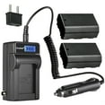 thumbnail image 1 of Kastar 2-Pack NP-FZ100 Battery and LCD AC Charger Compatible with Sony Alpha A9 II A9II α9 II α9II Sony Alpha A7 III α7III Sony Alpha ILCE-7M3 Sony Alpha ILCE-7M3K Cameras, 1 of 6