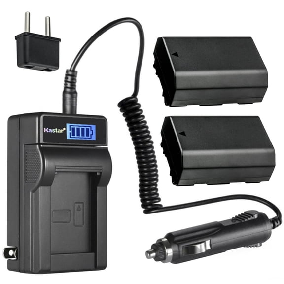 Kastar 2-Pack NP-FZ100 Battery and LCD AC Charger Compatible with Sony Alpha A9 II A9II α9 II α9II Sony Alpha A7 III α7III Sony Alpha ILCE-7M3 Sony Alpha ILCE-7M3K Cameras