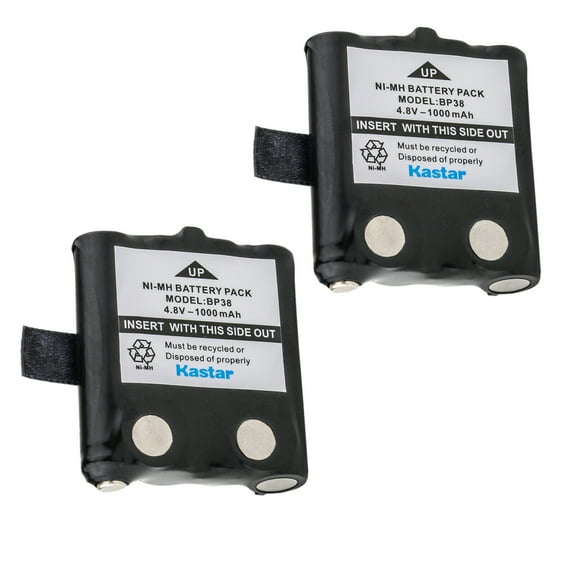 Kastar 2-Pack Ni-MH 4.8V 1000mAh Two-Way Radio Battery Replacement for GMR2059 GMR2089 GMR2099 GMR2238 GMR2875 GMR2889, GMR2889-2CK GMR3689 GMR3699 GMR6482CK GMR8552C, GMR8552CK GMR8553-2CK
