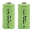 thumbnail image 1 of Kastar 2-Pack Ni-MH Battery 2/3 AA Ni-MH 1.2V 700mAh Replacement for Solar Light, Solar Decorations, Solar Flowers, Holiday Solar Lights, Walmart lawn solar lights, Walmart pathway lights, Yard lights, 1 of 3