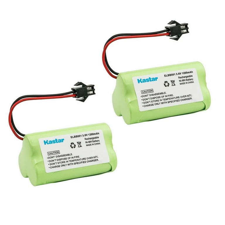 Kastar 2 Pack Ni MH Battery 3.6V 1200mAh Replacement for Lithonia
