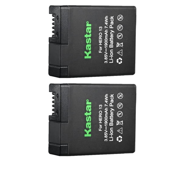 Kastar 2-Pack Replacement Battery 3.85V 1900mAh Compatible with GoPro HERO13 Black Camera (Enduro Battery Type)