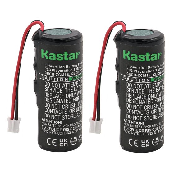 Kastar 2-Pack Replacement Battery for Sony PS3 Move Motion Controller, Compatible with LIS1441 LIP1450 CECH-ZCM1E CECH-ZCM1H CECH-ZCM1J CECH-ZCM1K CECH-ZCM1M CECH-ZCM1R CECH-ZCM1T CECH-ZCM1U