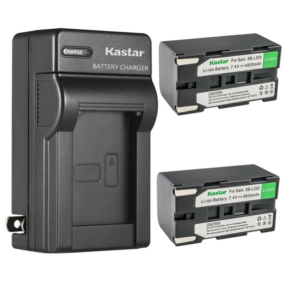Kastar 2-Pack SB-L320 Battery and AC Wall Charger Replacement for Mamiya Leaf Aptus-II 7, Mamiya Leaf Aptus-II 8, Mamiya Leaf Aptus-II 10, Mamiya Leaf Aptus-II 10R, Mamiya Leaf Aptus-II 12 Camera