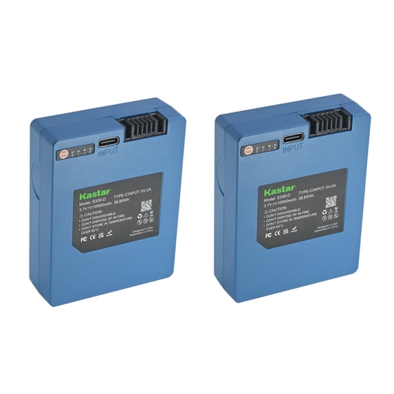 Kastar 2-Pack Security 10500mAh S330-D Battery Replacement for eufy S230 S231 S330 E330 Smart Lock, Smart Drop & T8520, with Intelligent Indicator Lights