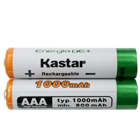 Kastar 2 Pcs Battery Replacement for Panasonic KX-TG6571 TG6571R TG6572 TG6572C TG6572R TG6573R TG6581B TG6582T TG6583T TG6591T TG6592T TG6632 TG6632B TG6633 TG6633B TG6641 TG6641B TG6642B