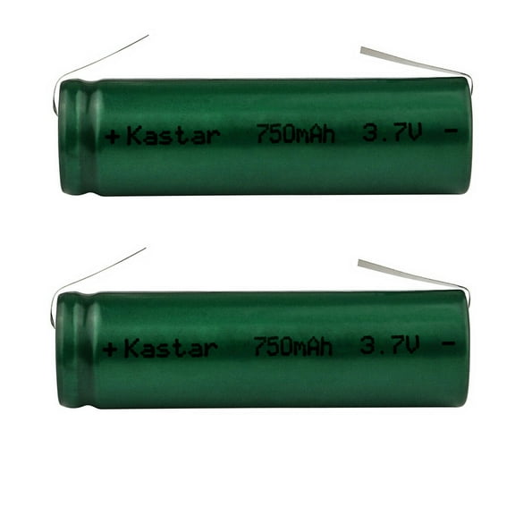 Kastar 2 Pcs Li-ion 3.7V Battery Replacement for Andean D8 Hair Clippers and Andis #17150 Profoil Titanium Foil Shaver Lithium Cordless