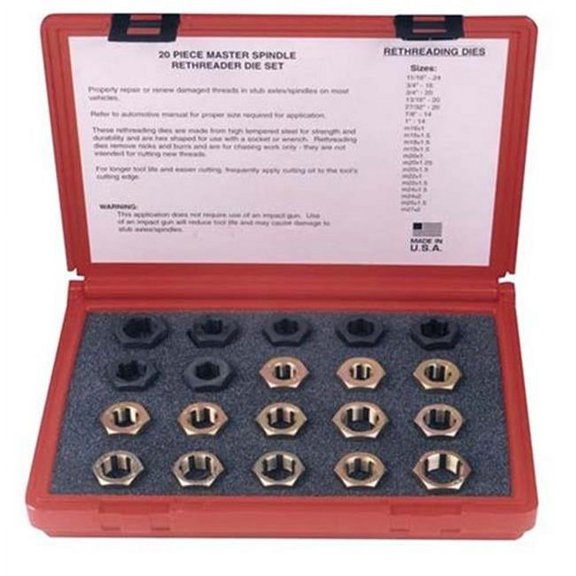 Kastar 2599 20 Piece Master Spindle Rethreading Dies