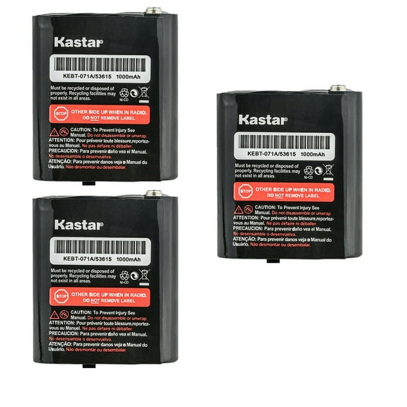 Kastar 3-Pack 3.6V 53615 Battery Compatible with Motorola Talkabout MR355, Talkabout MR355R, Talkabout MR356, Talkabout MR356R, Talkabout MS350, Talkabout MS350R, TalkAbout MS355R, TalkAbout MT350