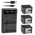 thumbnail image 1 of Kastar 3-Pack BN-V428 Battery and LTD2 USB Charger Replacement for JVC GR-DVF10, GR-DVF20, GR-DVF202, GR-DVF303, GR-DVF305, GR-DVF505, GR-DVL100, GR-DVL100U, GR-DVL105, GR-DVL105U, GR-DVL107, 1 of 6