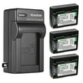 thumbnail image 1 of Kastar 3-Pack BP-709 Battery and AC Wall Charger Replacement for Canon VIXIA HF R300 HFR300, VIXIA HF R400 HFR400, VIXIA HF R500 HFR500, VIXIA HF R600 HFR600, VIXIA HF R700 HFR700 Camera, 1 of 6