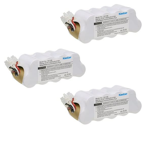 Kastar 3-Pack Battery 10.8V 2500mAh Replacement for Shark XBT1106N SV1110 SV1106N SV1110N SV11O6N SV116N Freestyle Navigator Cordless Stick Vacuum