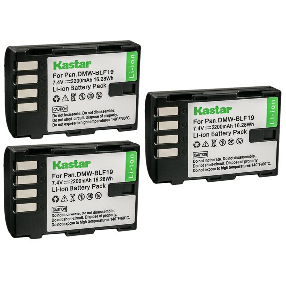 Kastar 3-Pack Battery 7.4V 2200mAh Replacement for Sigma SD Quattro, Sigma SD Quattro H Digital Camera, Sigma BP-61 Camera, Sigma PG-41 Battery Grip for sd Quattro & H Digital Camera