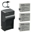 thumbnail image 1 of Kastar 3-Pack Battery and AC & USB-C Charger, Compatible with Canon LP-E5, EOS Rebel XSi, Rebel XS, Rebel T1i, 450D, 500D, 1000D, Kiss F, Kiss X2, Kiss X3 Cameras, 1 of 6