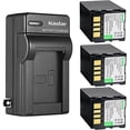 thumbnail image 1 of Kastar 3-Pack Battery and AC Wall Charger Replacement for JVC GR-D370U GR-D370UC GR-D370US GR-D371 GR-D371U GR-D371US GR-D372 GR-D372U GR-D372US GR-D375 GR-D375U GR-D375UC GR-D375US GR-D390 GR-D390EK, 1 of 5