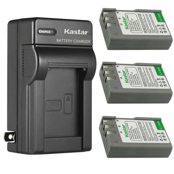 Kastar 3-Pack Battery and AC Wall Charger Replacement for Nikon EN-EL9 EN-EL9a EN-EL9e Battery, Nikon MH-23 Charger, Nikon Battery Grip BG-2A for Nikon D40/D40x/D60/D3000/D5000 DSLR Camera