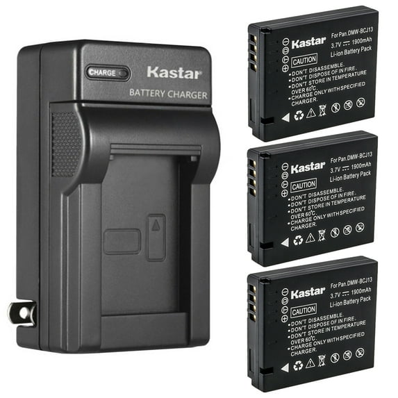 Kastar 3-Pack Battery and AC Wall Charger Replacement for Panasonic Lumix DMC-LX7W, DMC-LX5, Lumix DMC-LX5GK, Lumix DMC-LX5K, Lumix DMC-LX5W, Lumix DMC-LX6, DMC-LX6W, Lumix DMC-LX7, Lumix DMC-LX7GK