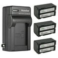 thumbnail image 1 of Kastar 3-Pack Battery and AC Wall Charger Replacement for Panasonic NV-DX1, NV-DX1EN NV-DX100, NV-DX100EN NV-DX110, NV-DX110EG, PV-DV700, PV-DV700D PV-DV710, PV-DV710D PV-DV950 PV-DV1000 Cameras, 1 of 5